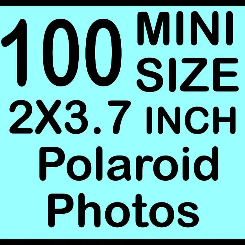 Mini Size 2x3.7 inch Polaroid Pictures