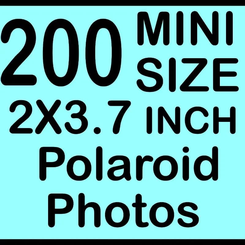 Mini Size 2x3.7 inch Polaroid Pictures