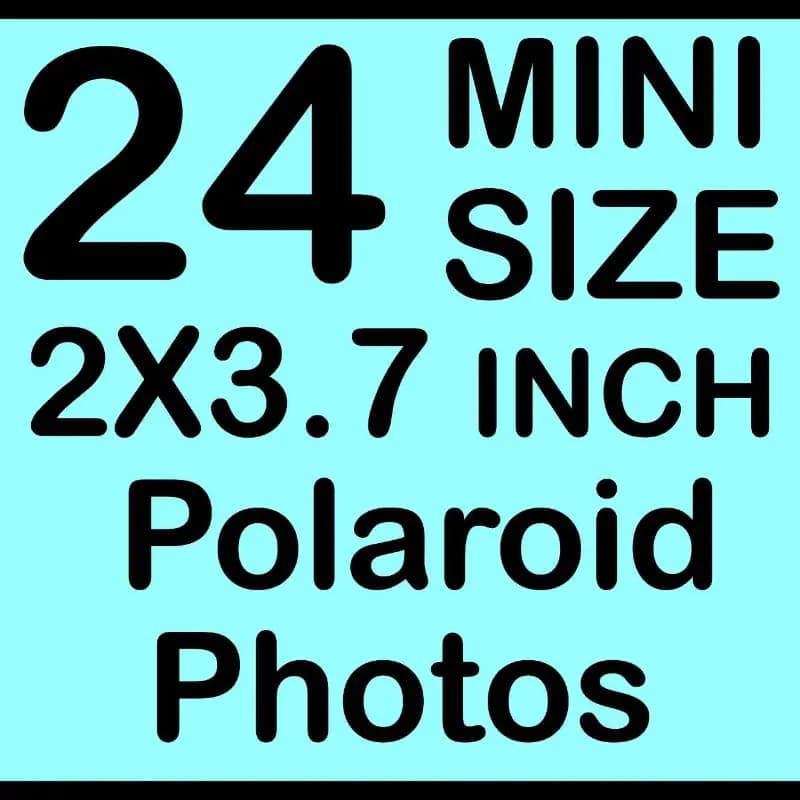 Mini Size 2x3.7 inch Polaroid Pictures