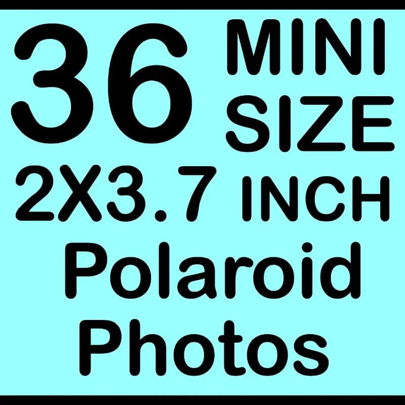 Mini Size 2x3.7 inch Polaroid Pictures