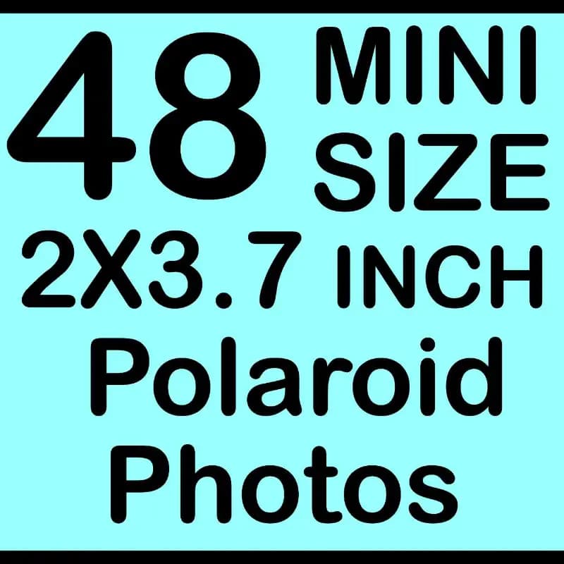 Mini Size 2x3.7 inch Polaroid Pictures