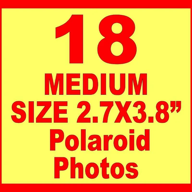 Medium Size 2.7x3.8 inch Polaroid Pictures