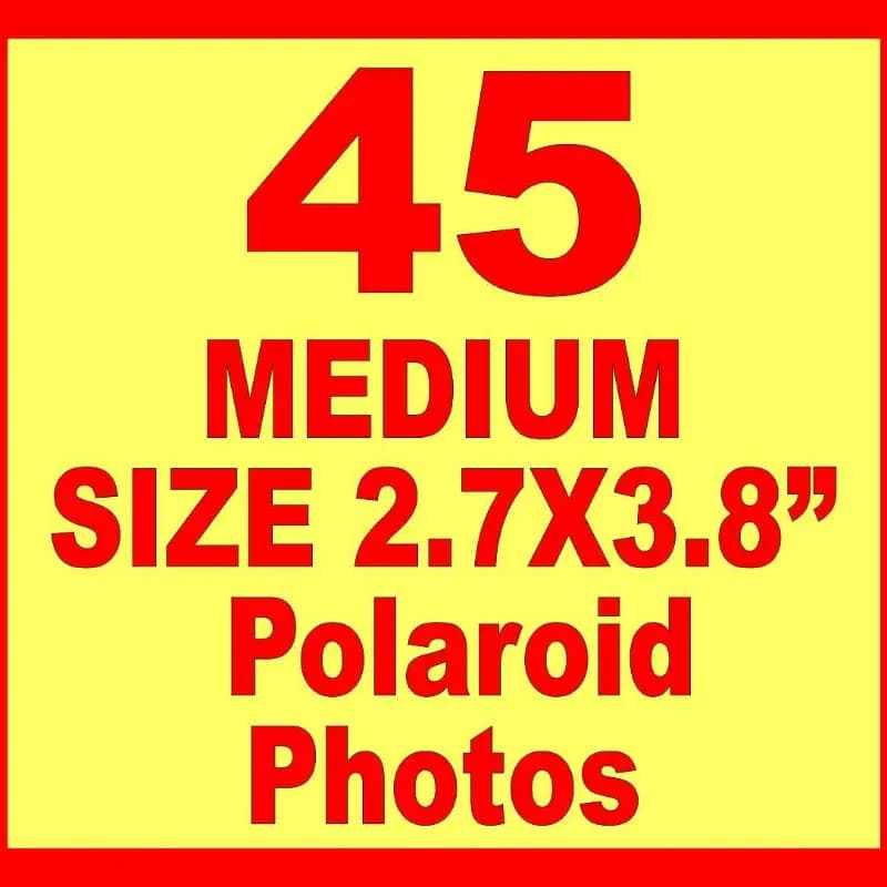 Medium Size 2.7x3.8 inch Polaroid Pictures