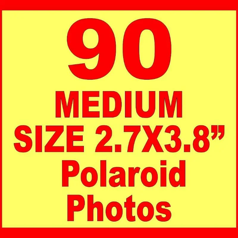 Medium Size 2.7x3.8 inch Polaroid Pictures