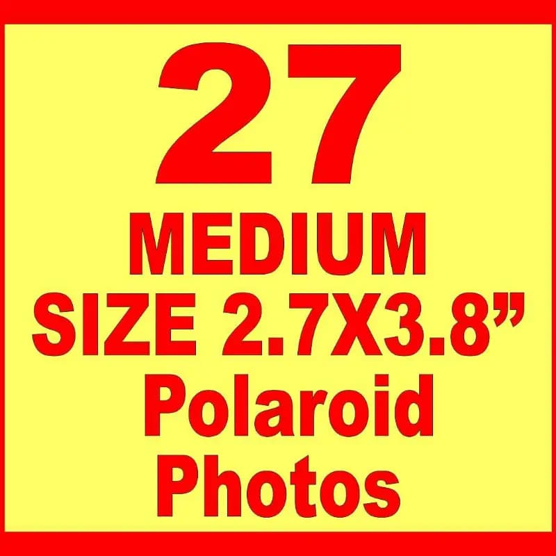 Medium Size 2.7x3.8 inch Polaroid Pictures