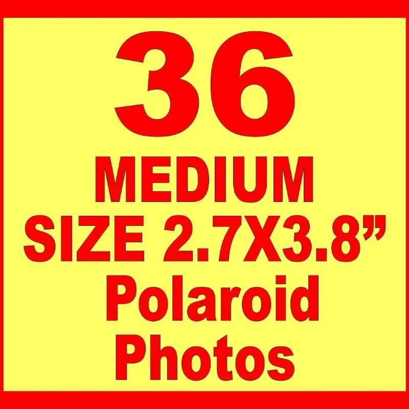 Medium Size 2.7x3.8 inch Polaroid Pictures