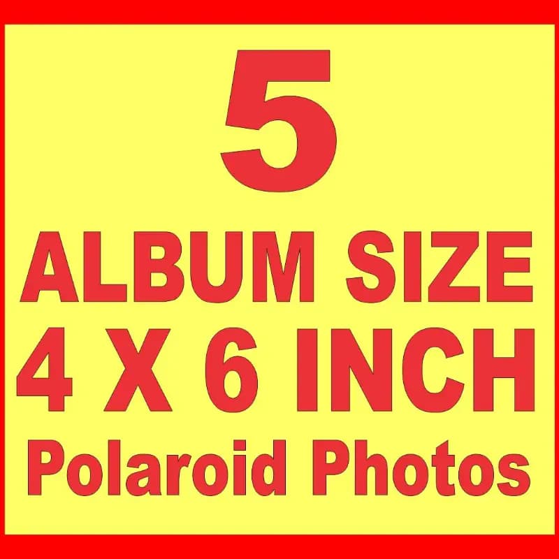 Big / Album Size Polaroid Pictures