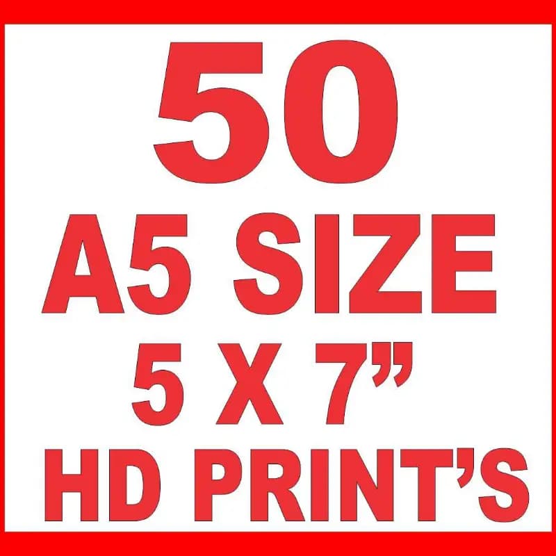 A5 Size Print