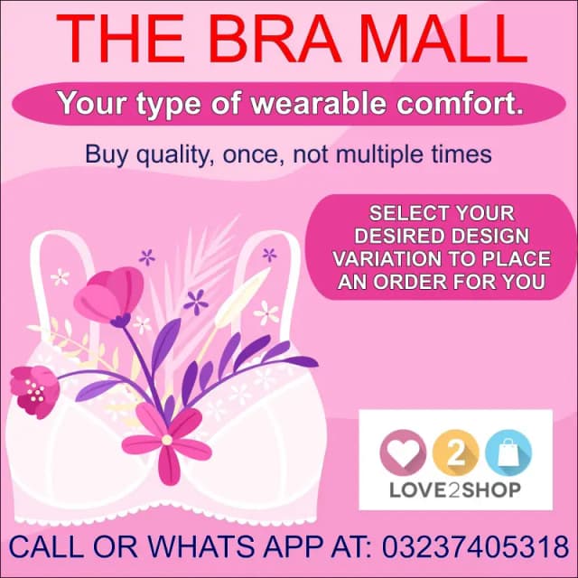 Pack Of 1 - Cotton Bra for Women - Full Non-Padded Cup Shape Bra - Wire Free Bra - Durable Quality in Beautiful Different Designs